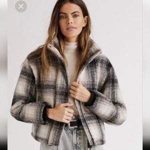 ANTHROPOLOGY-  Avec Les Filles Classic Plaid Jacket